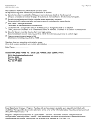 Form CSE-1157A Non-custodial Parent Request for Administrative Review - Arizona (English/Spanish), Page 2