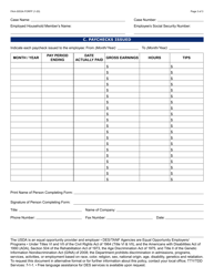 Form FAA-0053A Verification of New/Current Employment - Arizona, Page 3