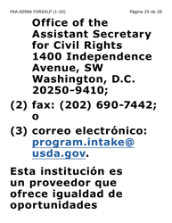 Formulario FAA-0098A-SXLP Solicitud De Apelacion (Letra Extra Grande) - Arizona (Spanish), Page 25