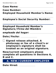 Form FAA-0053A-LP Verification of New/Current Employment (Large Print) - Arizona, Page 4