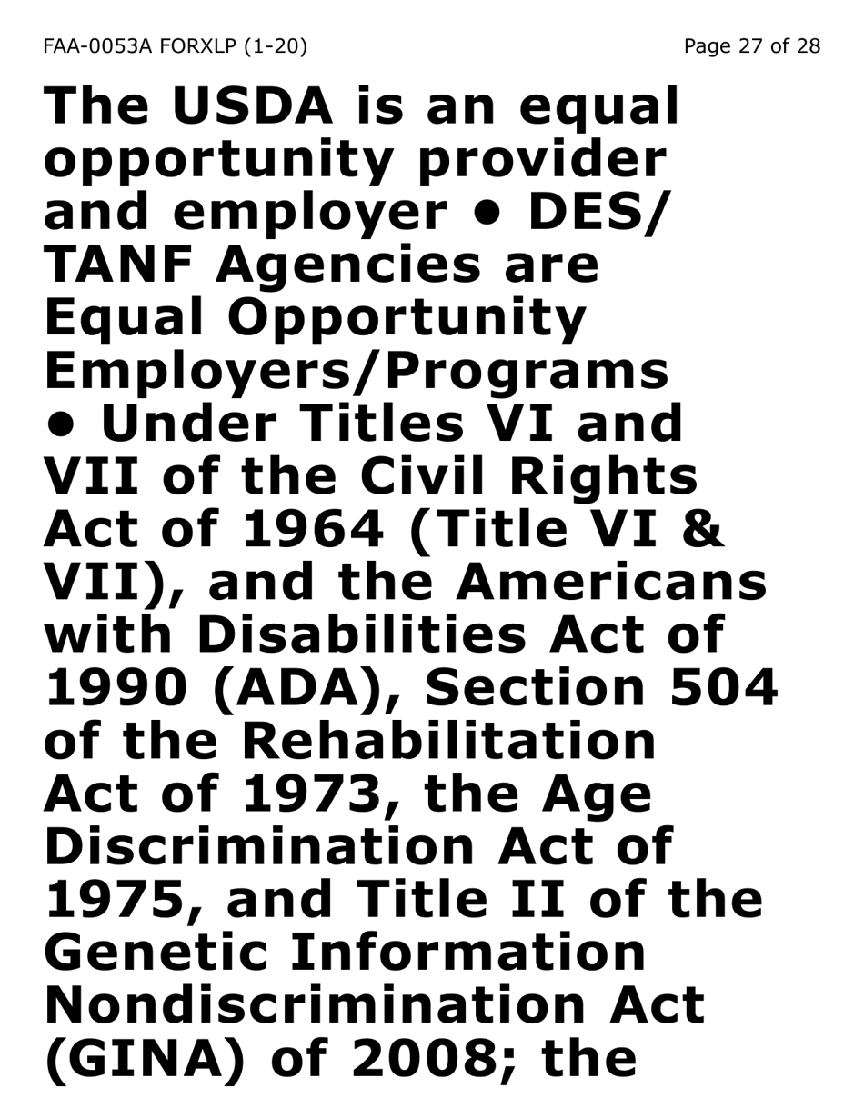 Form FAA-0053A-XLP Verification of New / Current Employment (Extra Large Print) - Arizona, Page 27