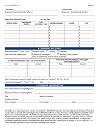 Form FAA-1701A Verification of Terminated Employment - Arizona, Page 2