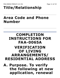 Form FAA-0065A-XLP Verification of Living Arrangements/Residential Address (Extra Large Print) - Arizona, Page 11