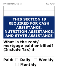 Form FAA-0065A-XLP Verification of Living Arrangements/Residential Address (Extra Large Print) - Arizona, Page 7