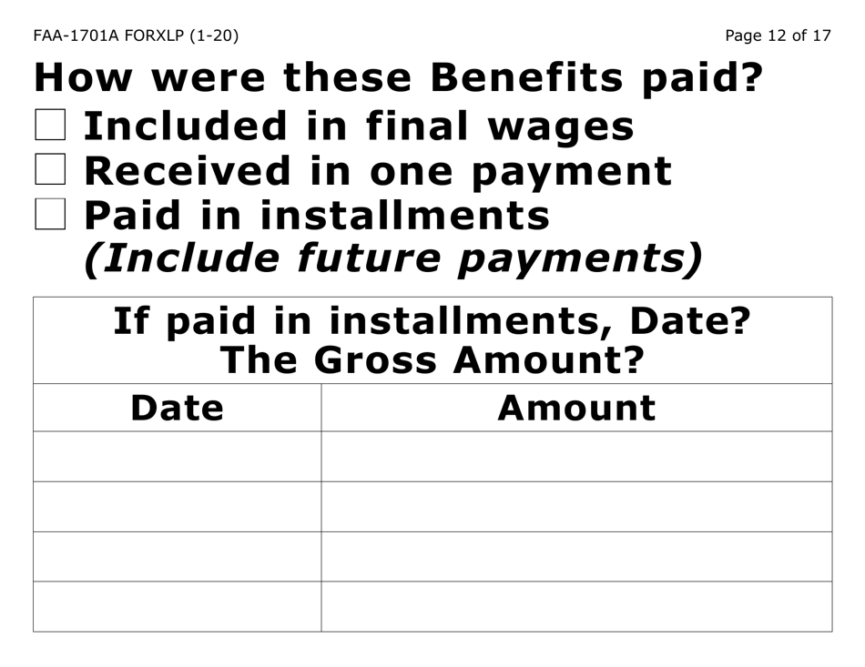 Form FAA-1701A-XLP Verification of Terminated Employment (Extra Large Print) - Arizona, Page 12