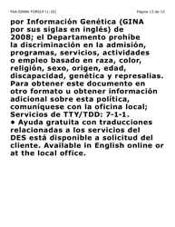 Formulario FAA-0098A-SLP Solicitud De Apelacion (Letra Grande) - Arizona (Spanish), Page 13