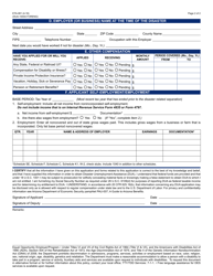 Form ETA-081 Initial Application for Disaster Unemployment Assistance - Arizona, Page 2