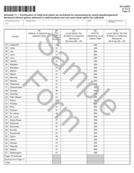 Sample Form DR-309632 Wholesaler/Importer Fuel Tax Return - Florida, Page 12