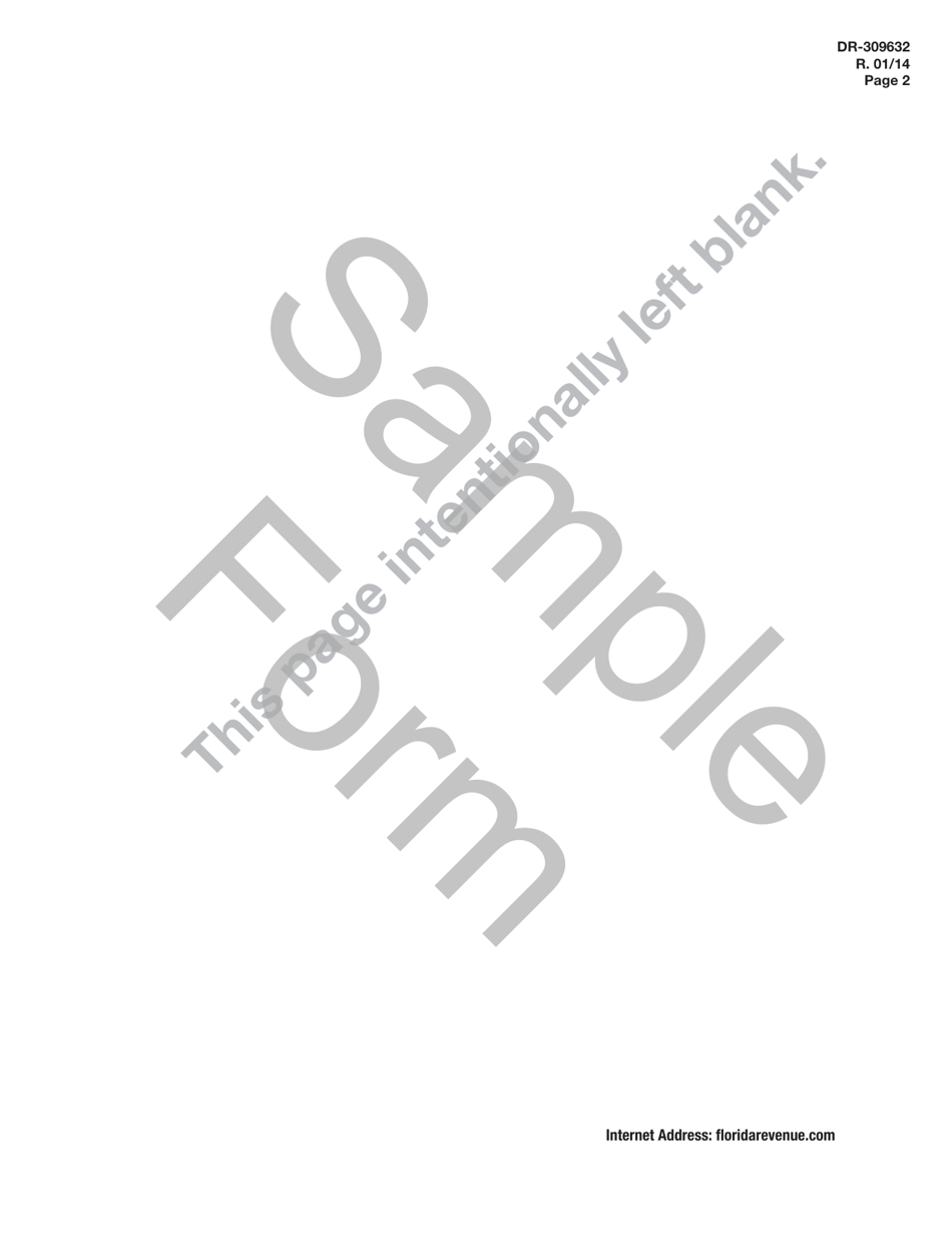 Sample Form DR-309632 Wholesaler / Importer Fuel Tax Return - Florida, Page 2