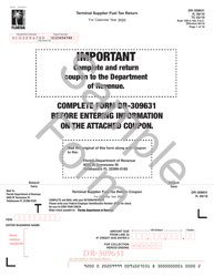 Document preview: Form DR-309631 Terminal Supplier Fuel Tax Return - Florida