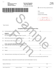 Form DR-309631 Terminal Supplier Fuel Tax Return - Florida, Page 3