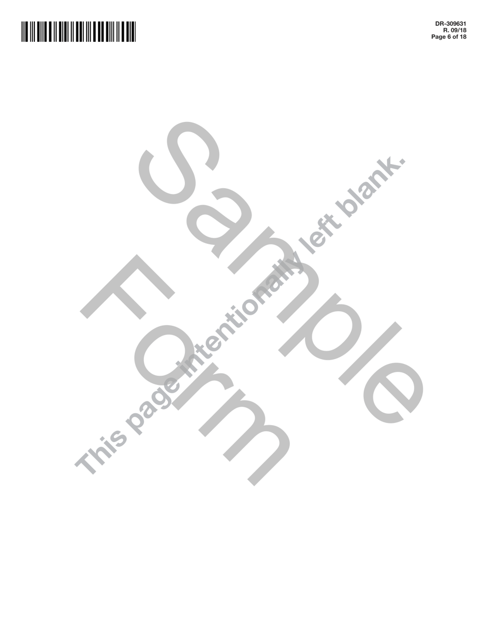 Form DR-309631 Terminal Supplier Fuel Tax Return - Florida, Page 6