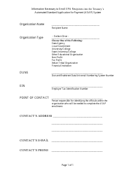 Document preview: Recipient Asap Enrollment Form