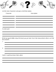 &quot;Mystery/Suspense Book Report Template&quot;, Page 2