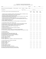 Document preview: The Snap-IV Teacher and Parent Rating Scale Chart Template - University of California