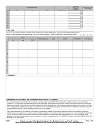 Form DS-234 Special Immigrant Visa Biodata Form, Page 2