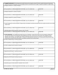 DA Form 7691 First Class Diver Qualification Worksheet, Page 2