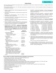 Form PC-220A Multi-Parcel Tax Exemption Report - Wisconsin, Page 2