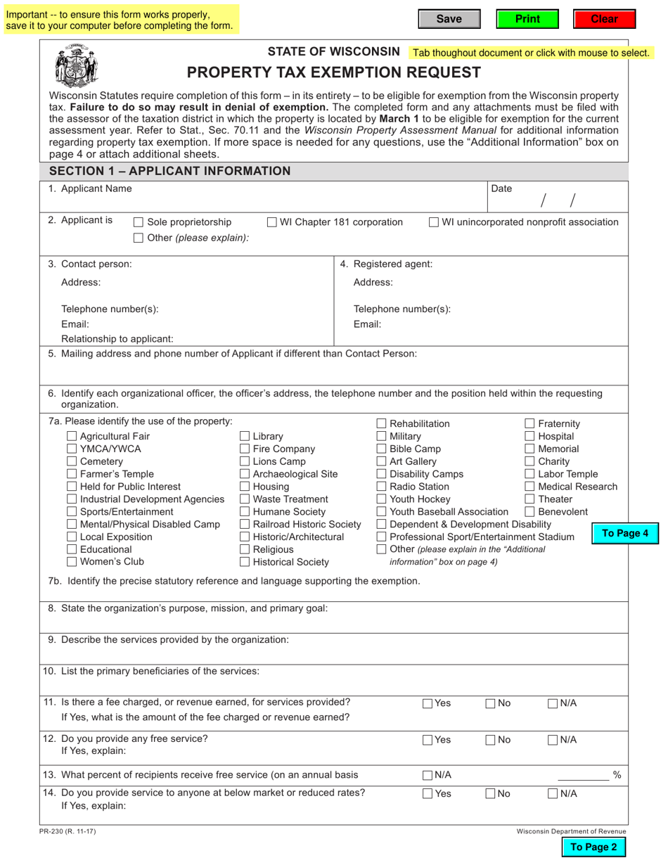 form-pr-230-download-fillable-pdf-or-fill-online-property-tax-exemption