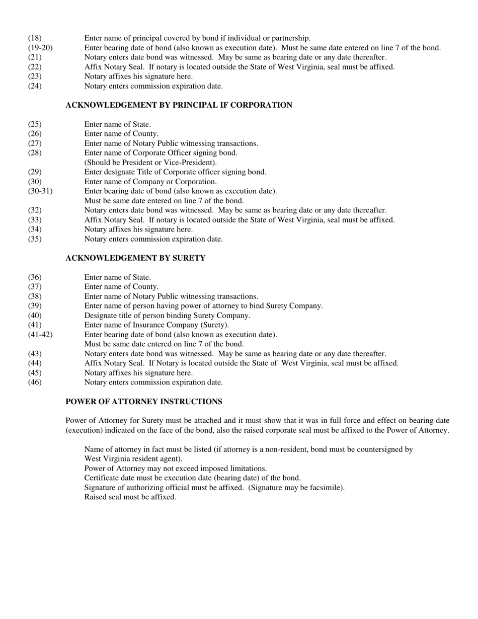 Form WV / SDR-2043 Soft Drinks Crown Purchase Bond - West Virginia, Page 4