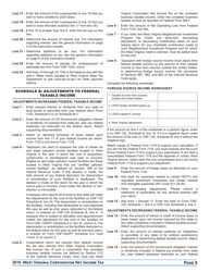 Instructions for Form CNF-120 West Virginia Corporation Net Income Tax Return - West Virginia, Page 8