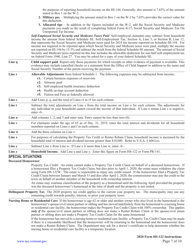 Instructions for Form HS-122 Vermont Homestead Declaration and Property Tax Credit - Vermont, Page 7