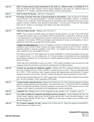 Instructions for Schedule BI-473 Vermont Composite - Vermont, Page 3