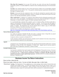 Instructions for Form BI-471 Vermont Business Income Tax Return - Vermont, Page 6