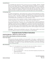 Instructions for Form CO-411 Vermont Corporate Income Tax Return - Vermont, Page 7