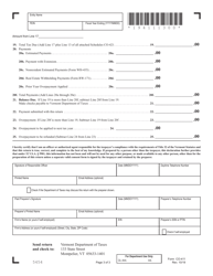 Form CO-411 Vermont Corporate Income Tax Return - Vermont, Page 3