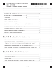 Form RI-1120S Subchapter S Business Corporation Tax Return - Rhode Island, Page 2