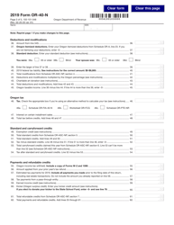 Form OR-40-N (150-101-048) &quot;Oregon Individual Income Tax Return for Nonresidents&quot; - Oregon, Page 3