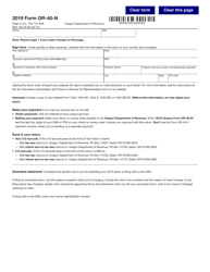 Form OR-40-N (150-101-048) &quot;Oregon Individual Income Tax Return for Nonresidents&quot; - Oregon, Page 5