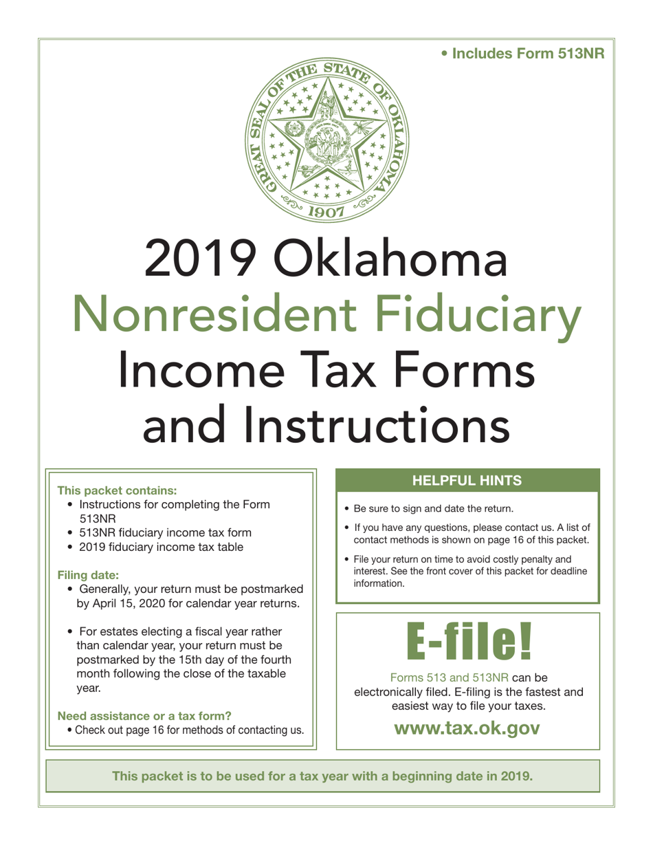 Form 513NR - 2019 - Fill Out, Sign Online and Download Fillable PDF ...