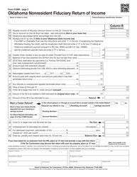 Form 513NR Oklahoma Nonresident Fiduciary Return of Income - Oklahoma, Page 18