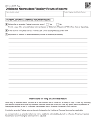 Form 513NR Oklahoma Nonresident Fiduciary Return of Income - Oklahoma, Page 20