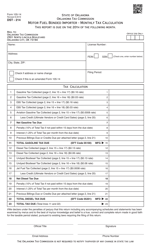 Form 105-14 Motor Fuel Bonded Importer Monthly Tax Calculation (For Filing Returns After July 1, 2018) - Oklahoma, Page 2