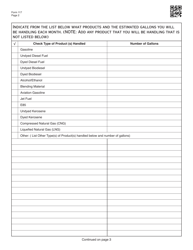 Form 117 Application for License(S) of Motor Fuels - Oklahoma, Page 2