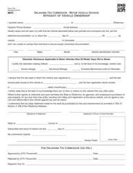 Form 753 - Fill Out, Sign Online and Download Fillable PDF, Oklahoma ...