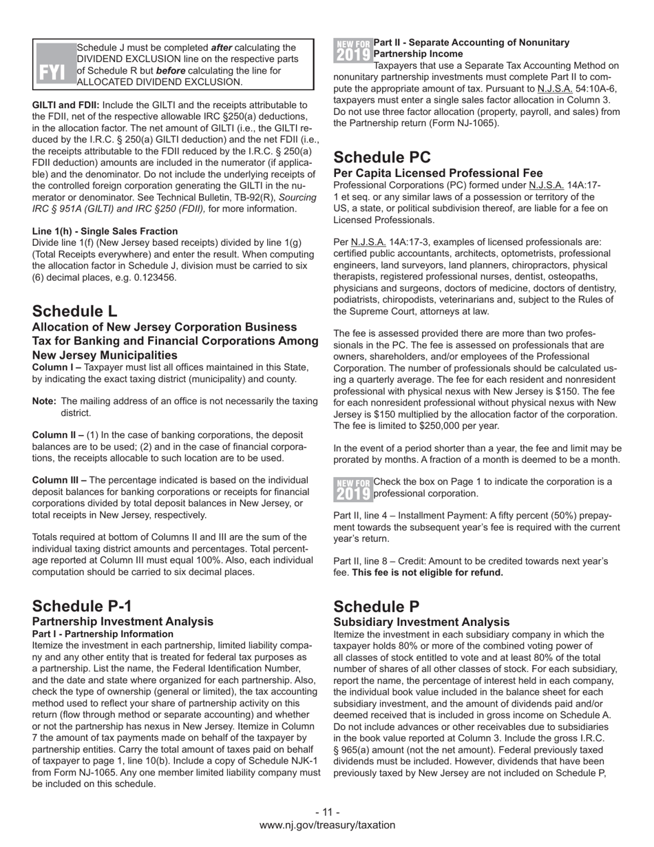Instructions for Form BFC-1, BFC-150, BFC-160-A, BFC-160-B, BFC-200-T - New Jersey, Page 13