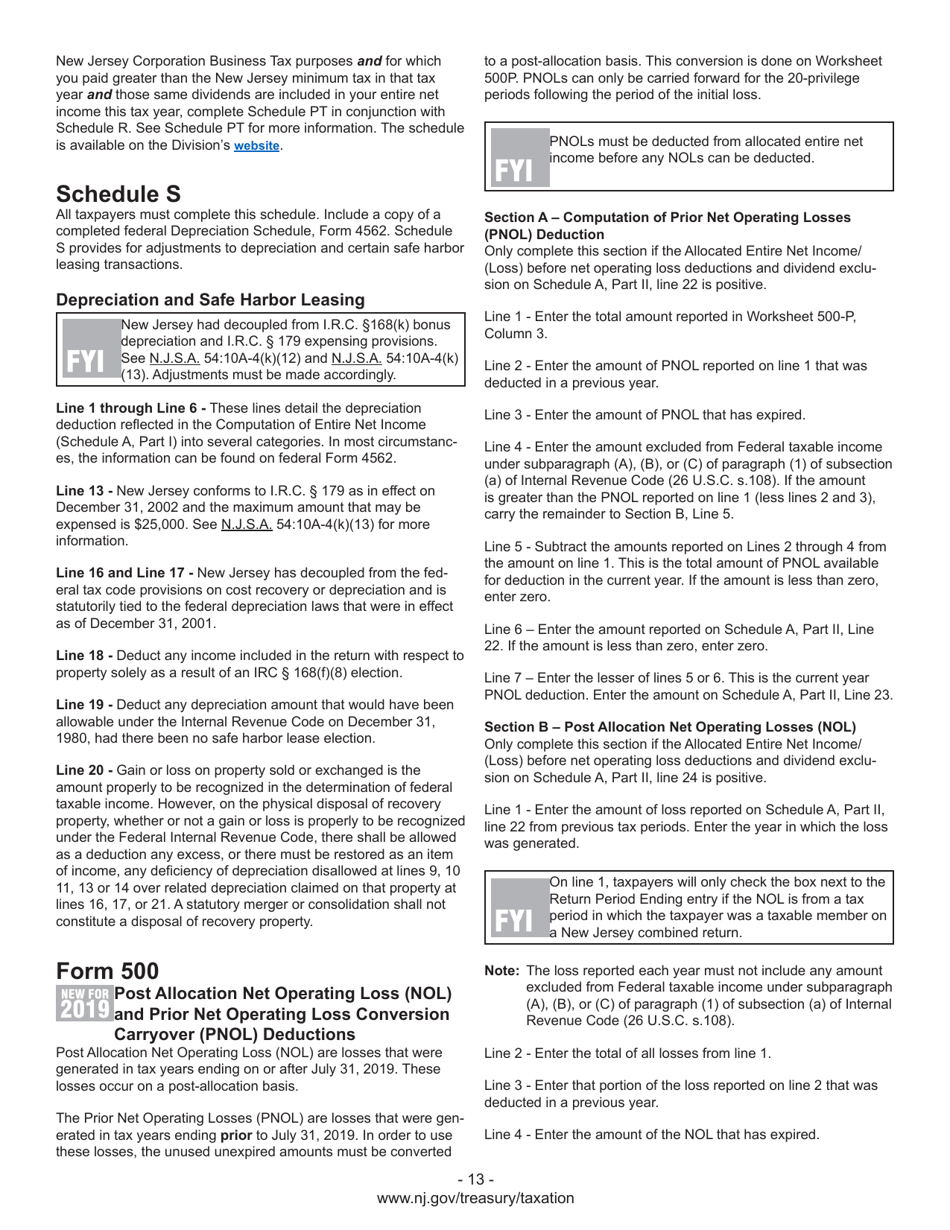 Instructions for Form BFC-1, BFC-150, BFC-160-A, BFC-160-B, BFC-200-T - New Jersey, Page 15