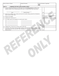 Form 316 Business Retention and Relocation Tax Credit - New Jersey, Page 2