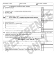 Form 306 Research and Development Tax Credit - New Jersey, Page 2