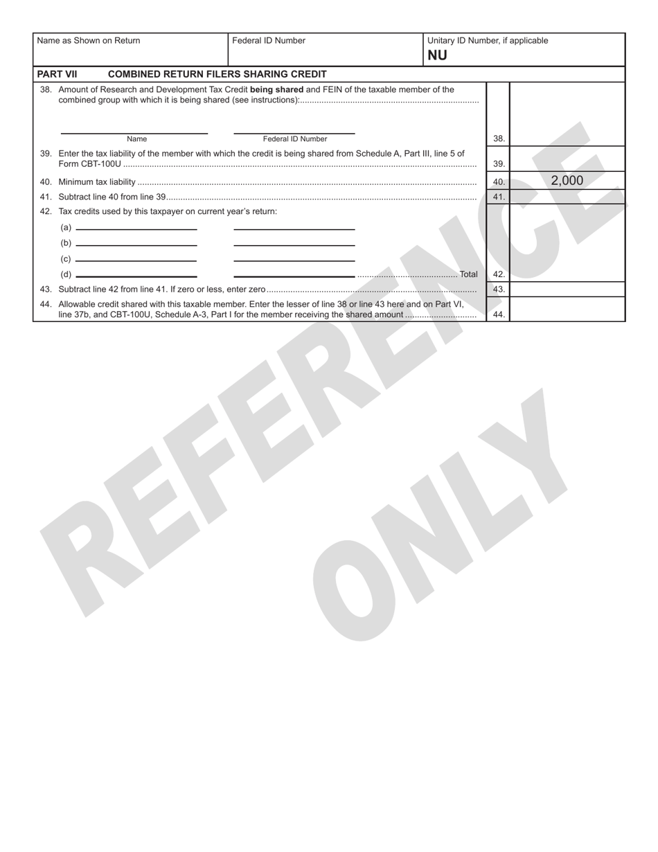 Form 306 Research and Development Tax Credit - New Jersey, Page 3
