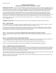 Form 324 Business Employment Incentive Program Tax Credit - New Jersey, Page 2