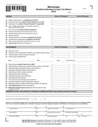 Form 80-105-19-8-1-000 Mississippi Resident Individual Income Tax Return - Mississippi, Page 2