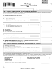 Form 80-108 Mississippi Adjustments and Contributions - Mississippi, Page 2