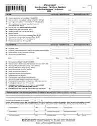Form 80-205 Mississippi Non-resident / Part-Year Resident Individual Income Tax Return - Mississippi, Page 2