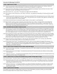Instructions for Form 80-315 Mississippi Reforestation Tax Credit - Mississippi, Page 2