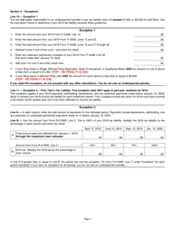 Instructions for Form R-210NR Underpayment of Individual Income Tax Penalty Computation- Non-resident and Part-Year Resident - Louisiana, Page 3